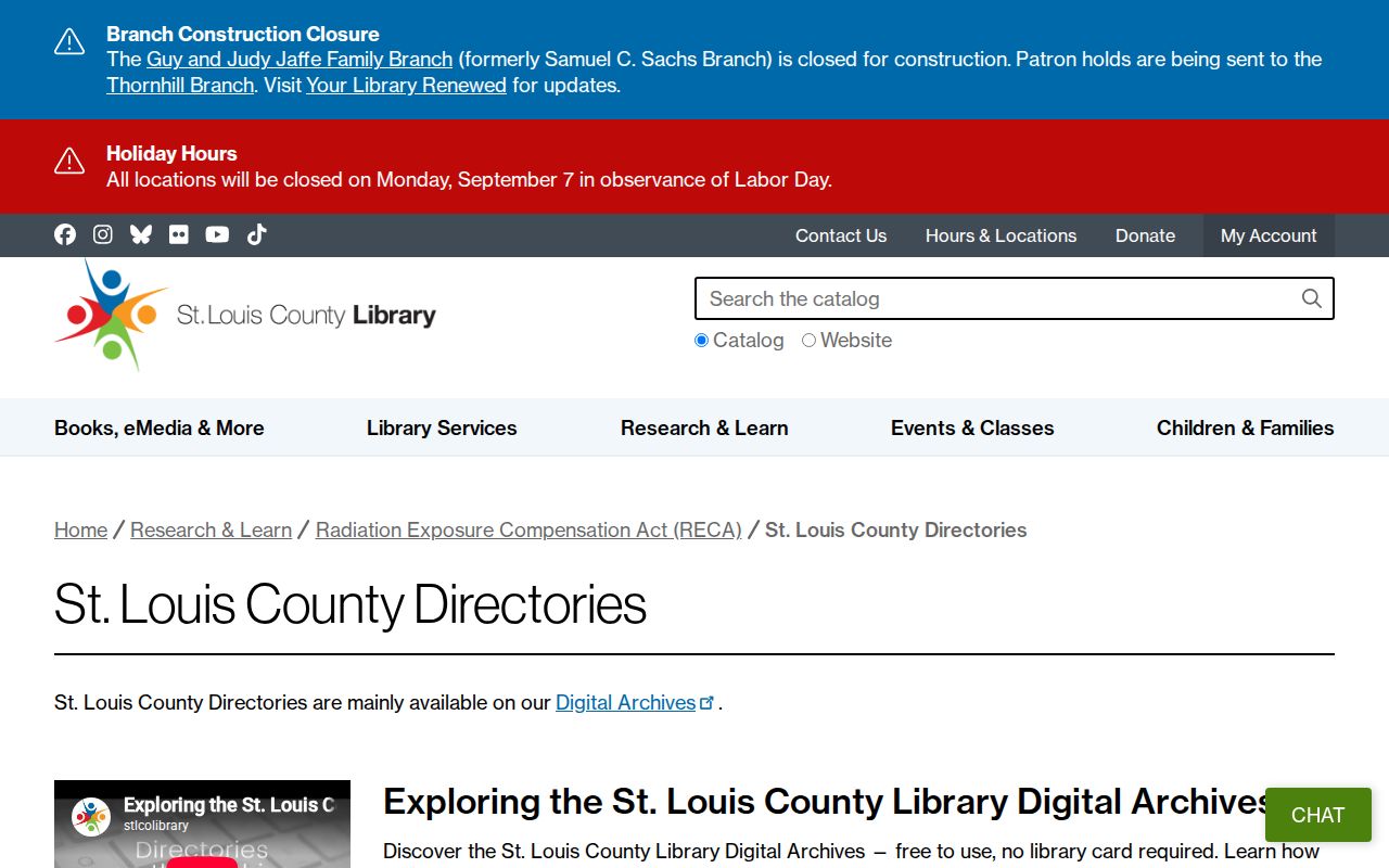 Florissant city directory digitized county directory search