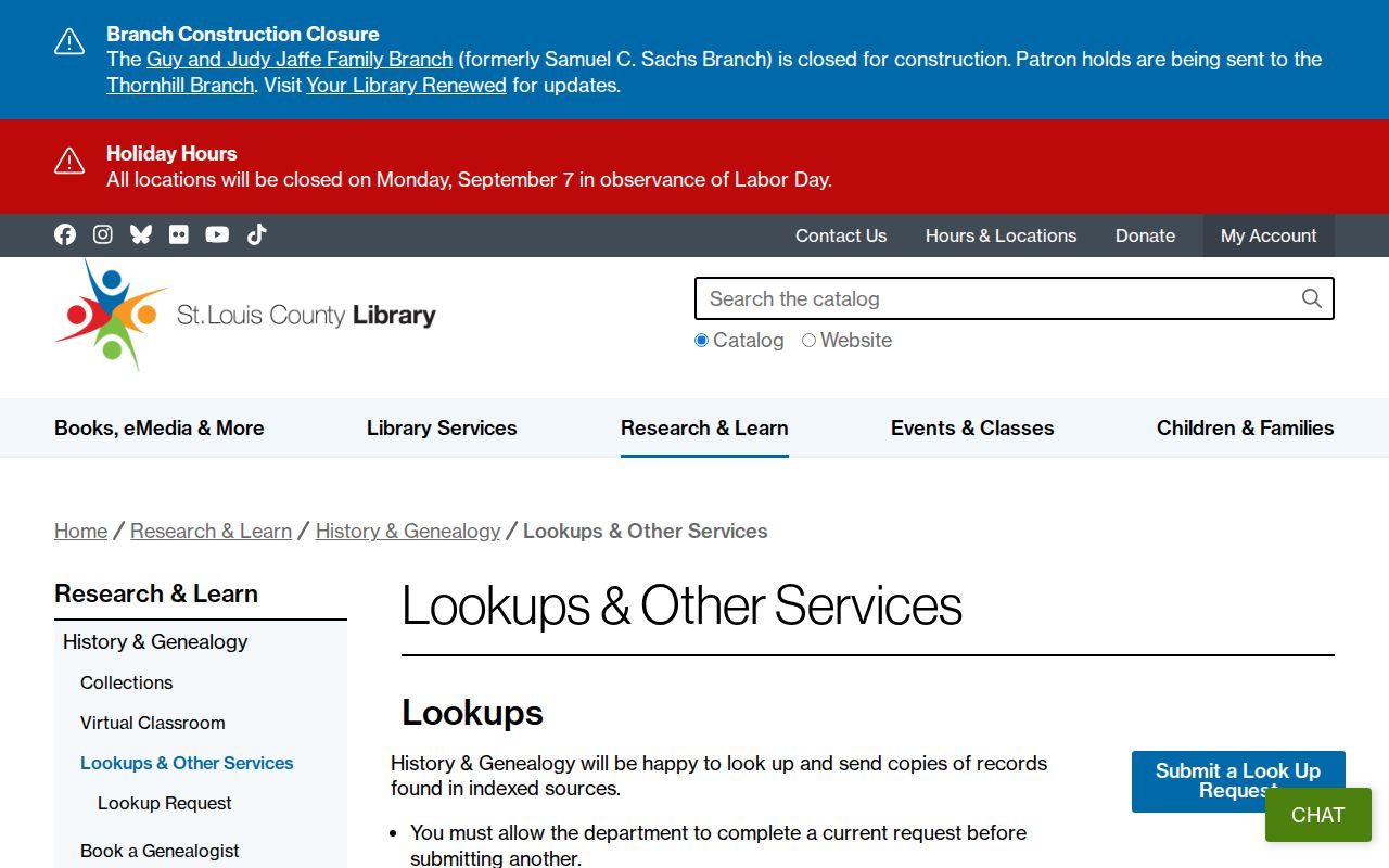 Florissant city directory obituary and genealogy lookup guidance