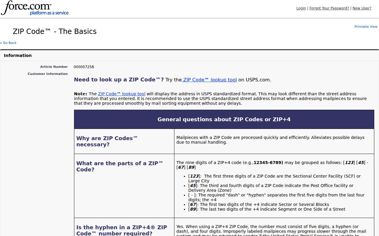 Florissant ZIP code directory USPS ZIP Code Basics reference